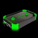 Air hockey miniature phosphorescent avec soufflerie intégrée