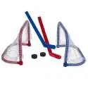 Jeu de hockey miniature pour table 2 cages, 2 palets et 2 crosses