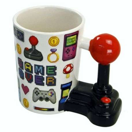 Tasse avec anse manette Joystick Gamer Over mug jeux vidéo