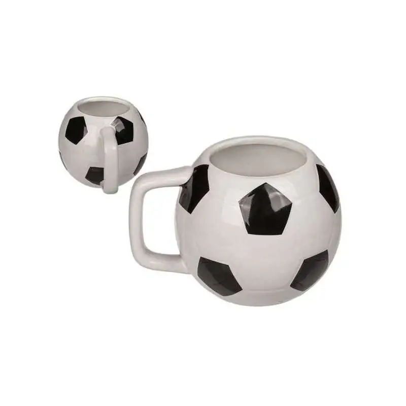 Mug blanc sublimation poignée ballon de foot