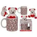 Tasse coeurs avec ours en peluche love Mug