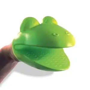 Gant manique tête de grenouille en silicone
