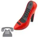 Téléphone de bureau en forme de talon aiguille chaussure