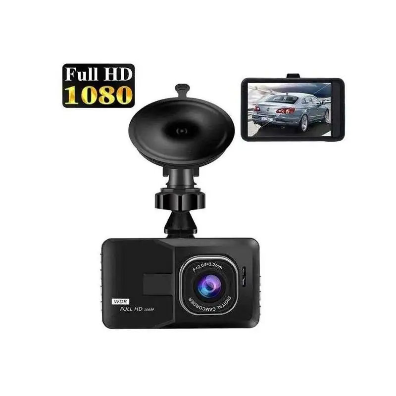 Dashcam camera pour voiture 1080P à écran détecteur de mouvement