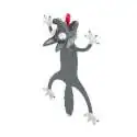 Marque-page en forme de loup 3D animal humoristique et drole