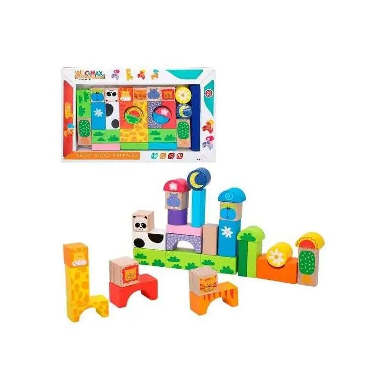 Jouet en Bois, Jeux Montessori Enfant Animaux Bloc Empiler