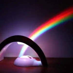Lampe projection arc-en-ciel LED veilleuse