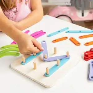 Plateau de jeu en bois pour création montessori