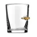 Verre à Whisky incrustée d'une vraie balle Verre alcool