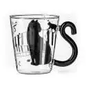 Mug musique silhouette chat avec ance queue tasse originale