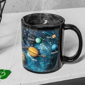 Mug thermoréactif système solaire tasse thermo réactif chaleur