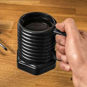 Mug vis à écrou noire Tasse originale bricolage