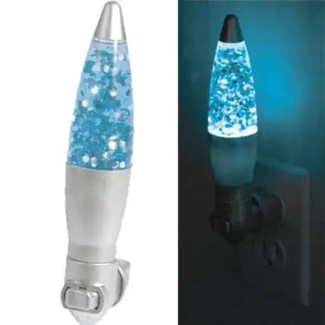 Lampe lave veilleuse avec des paillettes