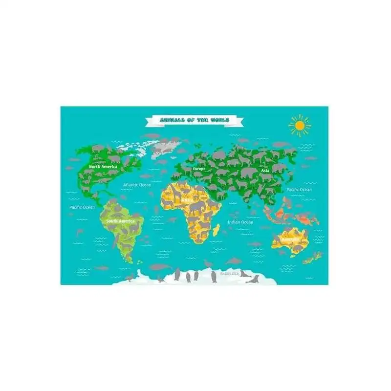 Carte du monde à gratter avec accessoires - Carte à gratter - Carte du monde  