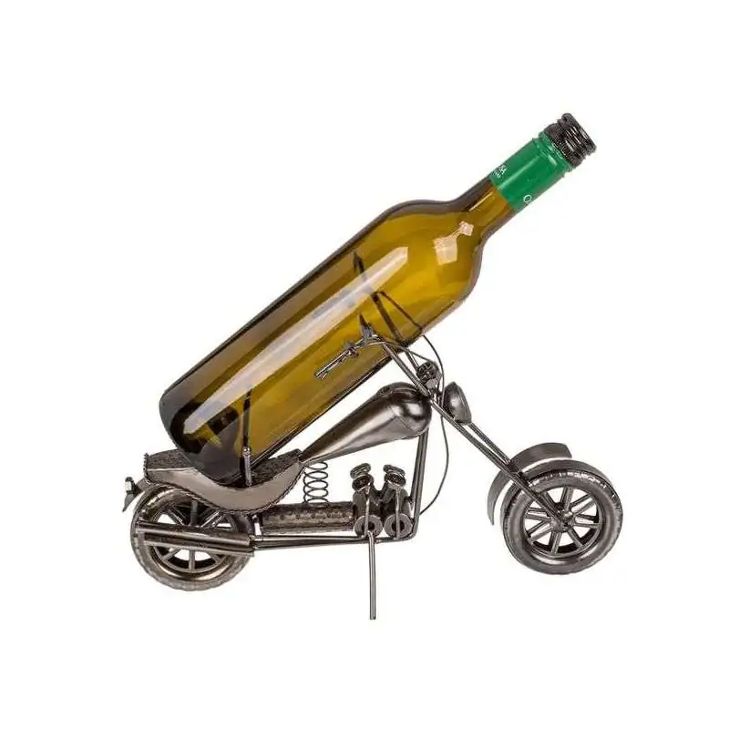 Découvrez le Porte-bouteille moto en métal pour tous motards qui apprécie  le vin dans un design élégant ! dispo sur equipmoto