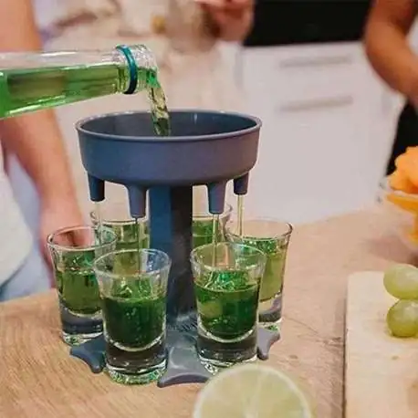 Distributeur d'alcool 6 verres à Shot, support – Grandado