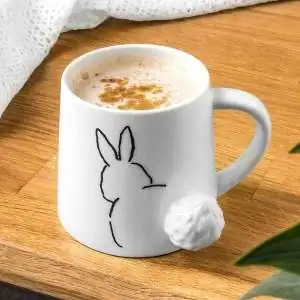 Mug lapin à queue 3D Tasse animal