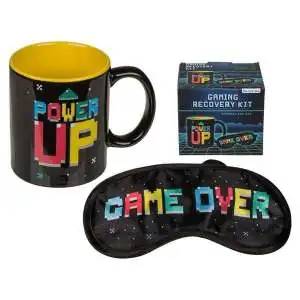 Coffret mug pour gamer et masque de nuit Tasse game over