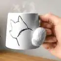 Mug chien queue en relief 3D Tasse animal