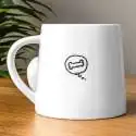 Mug chien queue en relief 3D Tasse animal