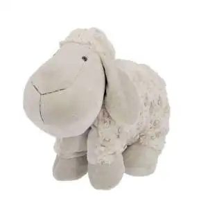 Peluche mouton et coussin de sol pliant 2 en 1