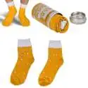 Chaussettes dans une canette avec motif bière homme et femme