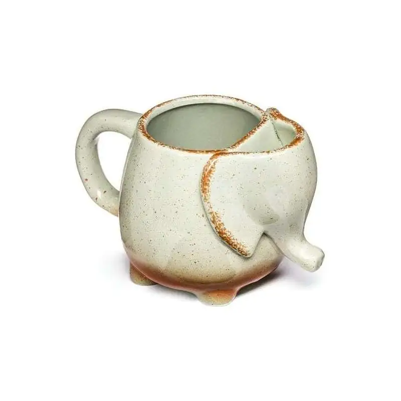 Mug éléphant avec porte sachet à thé en porcelaine 500 ml - Totalcadeau