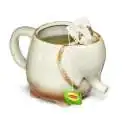 Mug éléphant avec porte sachet à thé en porcelaine 500 ml
