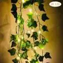 Guirlande décorative à lumière LED feuilles de lierre