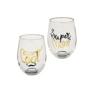 Duo de Verres Super Mom & Daddy Cool