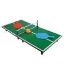 Jeu miniature avec Table de ping pong 2 raquettes, filet et 4 balles