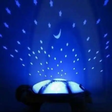 Tortue veilleuse en peluche projection ciel étoilé lumineuse