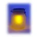 Jar bocal solaire 2 couleurs d'éclairage bleu ou jaune