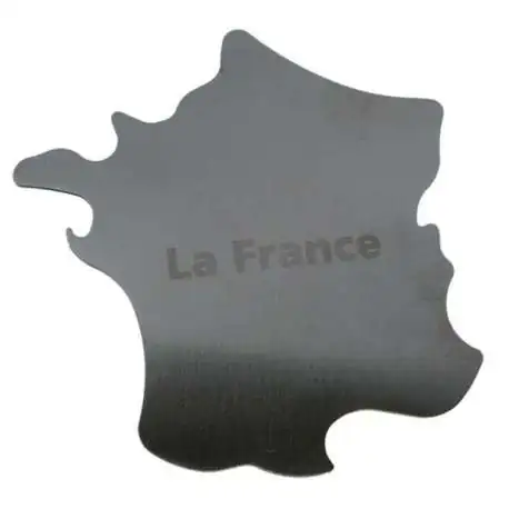 Décapsuleur Carte de France métallique ouvre bouteille original