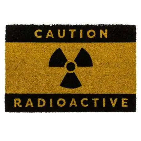 Paillasson Tapis entrée radioactive radioactif humoristique