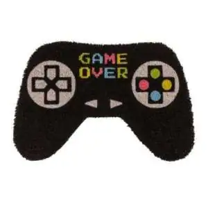 Paillasson Tapis entrée Game Over Forme Manette de Jeu Vidéo Geek