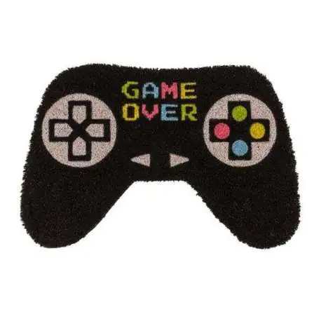 Paillasson Tapis entrée Game Over Forme Manette de Jeu Vidéo Geek