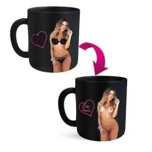 Mug thermoréactif striptease femme mug réactif à la chaleur sexy