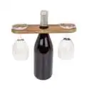 Support pour bouteille de vin et verres présentoir bouteille de vin