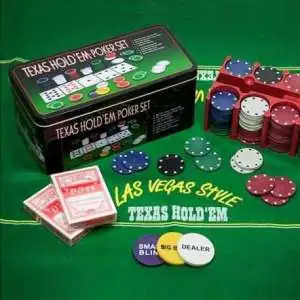 Coffret jeu poker 200 Jetons avec Tapis et Cartes jeu de carte