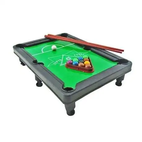 Jeu de Billard de table Miniature 27 cm 2 queues de billard 11 boules -  Totalcadeau