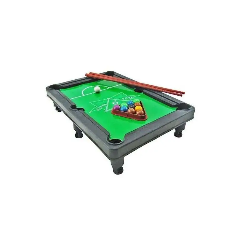 Jeu de Billard de table Miniature 27 cm 2 queues de billard 11 boules -  Totalcadeau