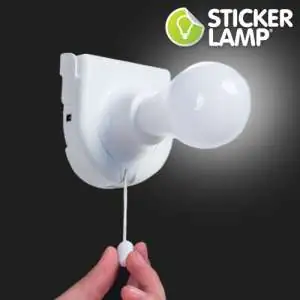 Ampoule à piles sticker