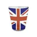 4 Verres à shot UK - Shooter drapeau Royaume-Uni Angleterre