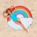 Serviette de plage et bain arc en ciel ultra-doux rainbow microfibre