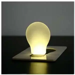 Carte lumière pour portefeuille à LED lampe de poche