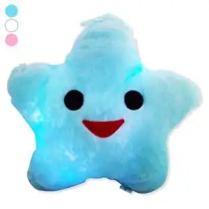 Coussin étoile éclairage LEDs lumineux oreiller, veilleuse