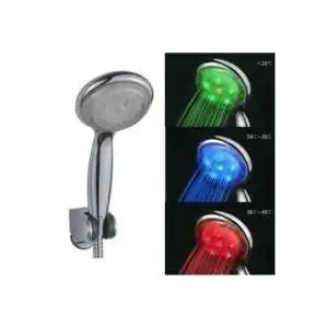 Pommeau de douche LED 3 couleurs lumineux