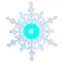 Flocon de neige à LED, multicoulor lumineux