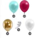 Kit Arche à Ballons: 40 Colorés + Ruban d'Attache 3m - Décor Festif Parfait